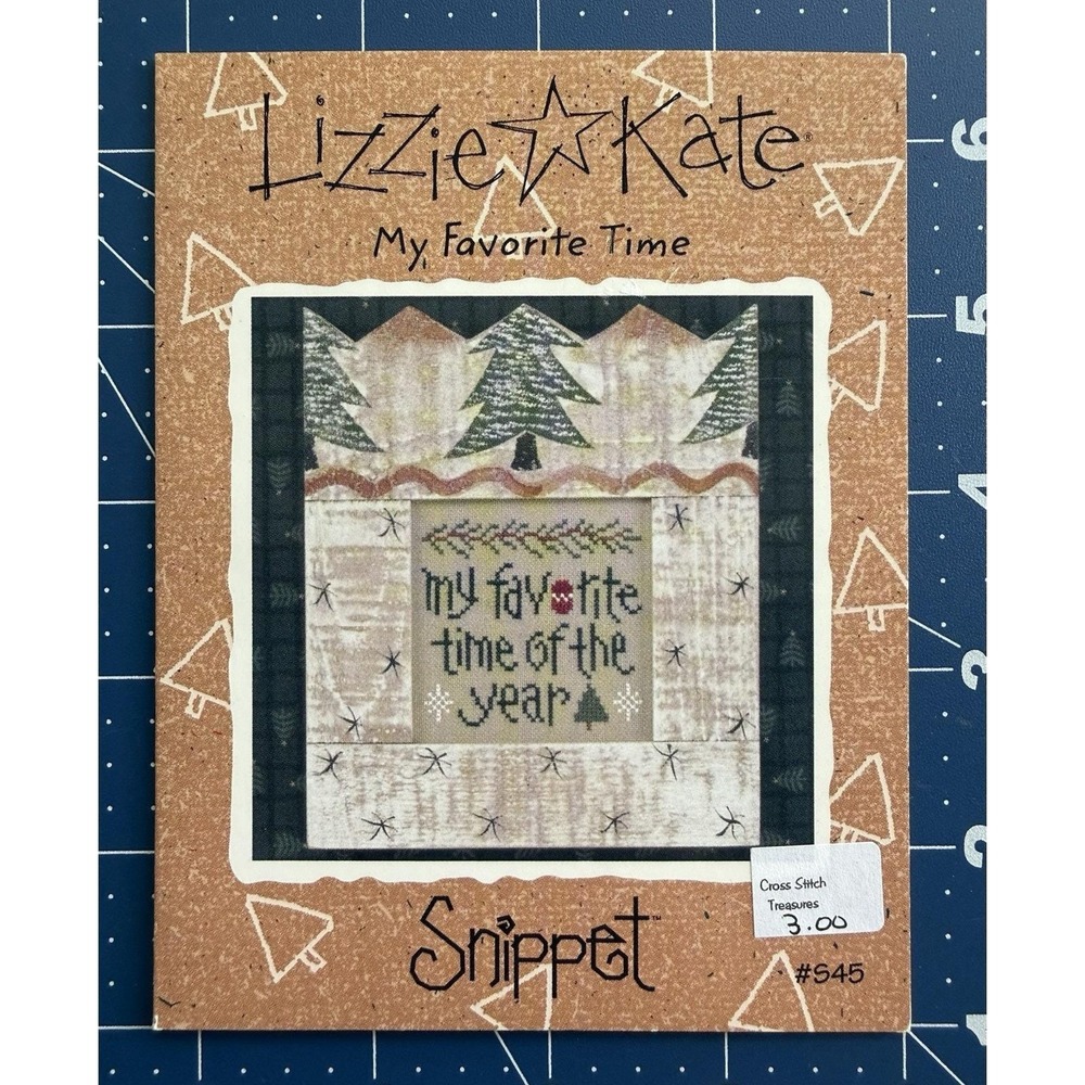 LIZZIE KATE My Favorite Time Small Christmas Theme cross stitch pattern Only